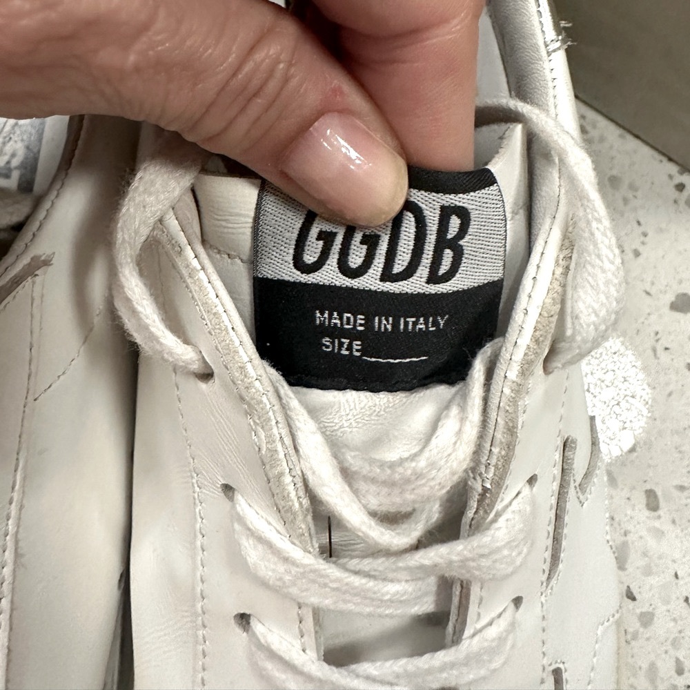 Golden Goose Hi Star 39 white and silver with box - Picture 4 of 13